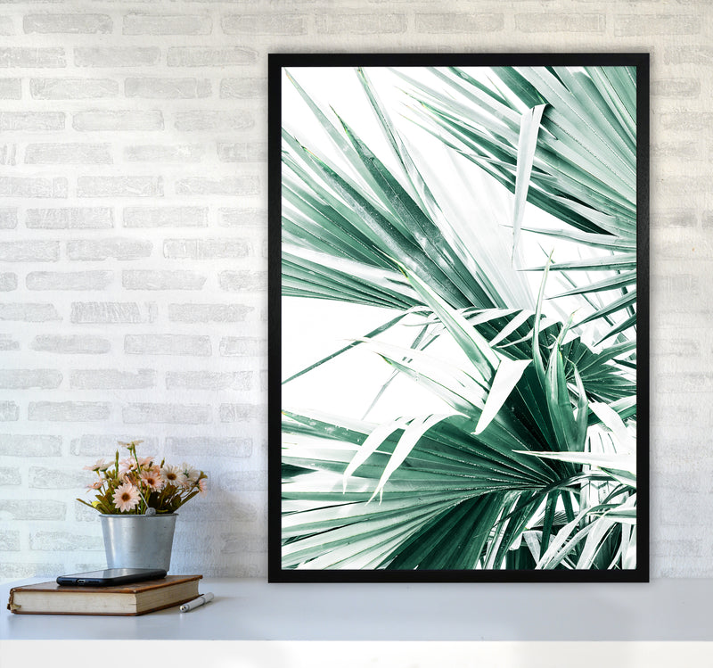 Palm Leaves II Photography Print by Victoria Frost A1 White Frame