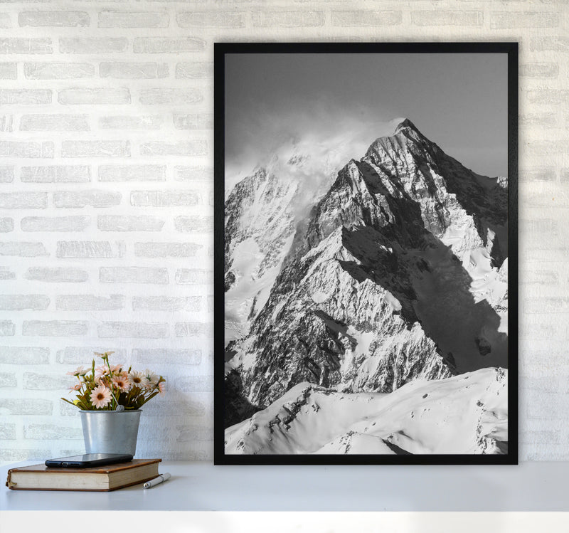 Mont Blanc Moutain Photography Print by Victoria Frost A1 White Frame