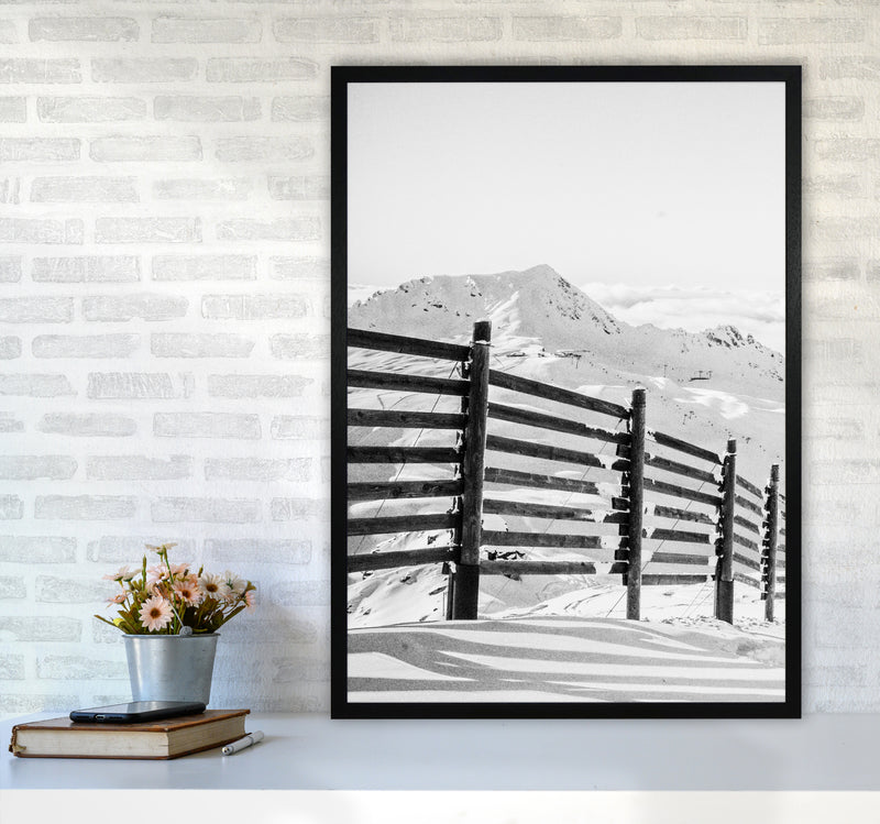 Going down the Mountain Photography Print by Victoria Frost A1 White Frame