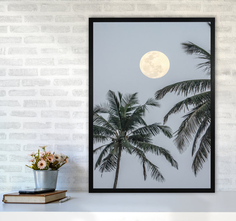 Full Moon Photography Print by Victoria Frost A1 White Frame