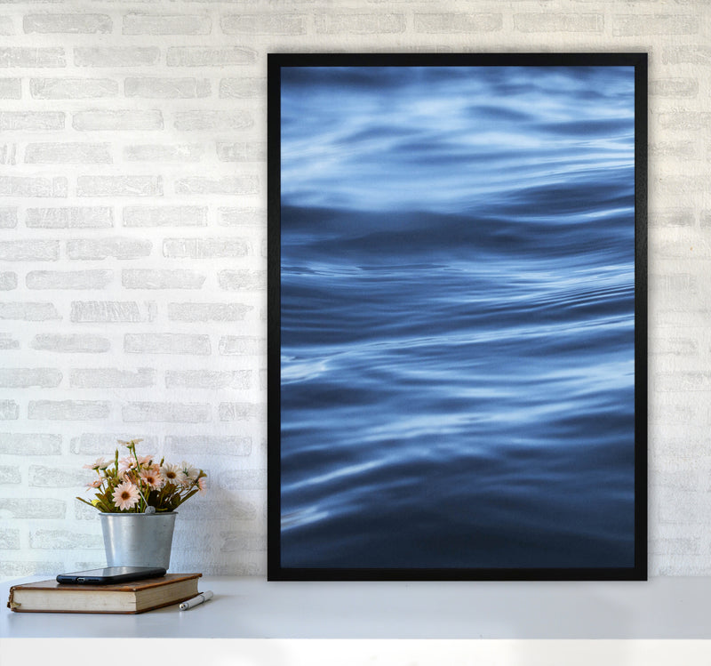 Calm Ocean Photography Print by Victoria Frost A1 White Frame