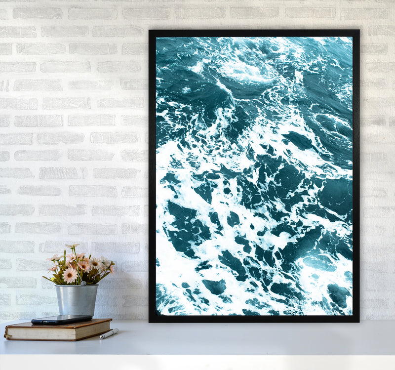 Blue Ocean Photography Print by Victoria Frost A1 White Frame