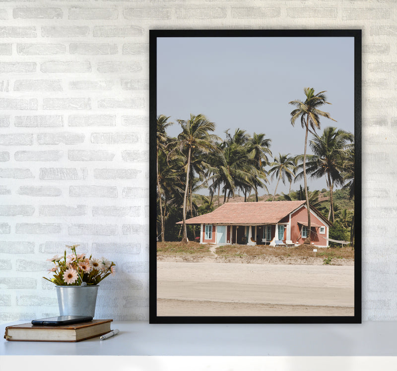Beach House Photography Print by Victoria Frost A1 White Frame