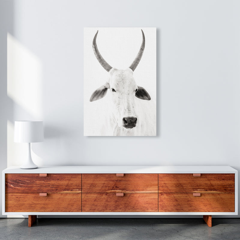 White Cow I Photography Print by Victoria Frost A1 Canvas
