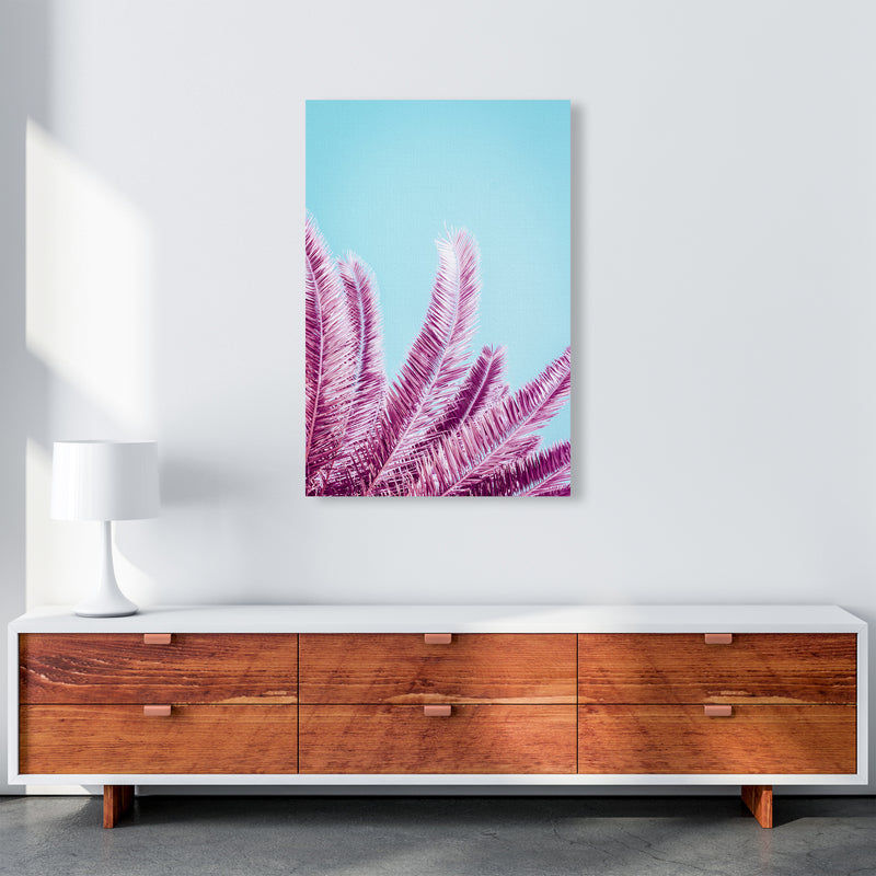 Pink Palm Trees Photography Print by Victoria Frost A1 Canvas