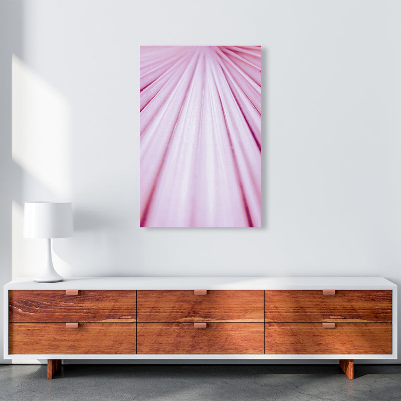 Pink Palm Leaf Photography Print by Victoria Frost A1 Canvas