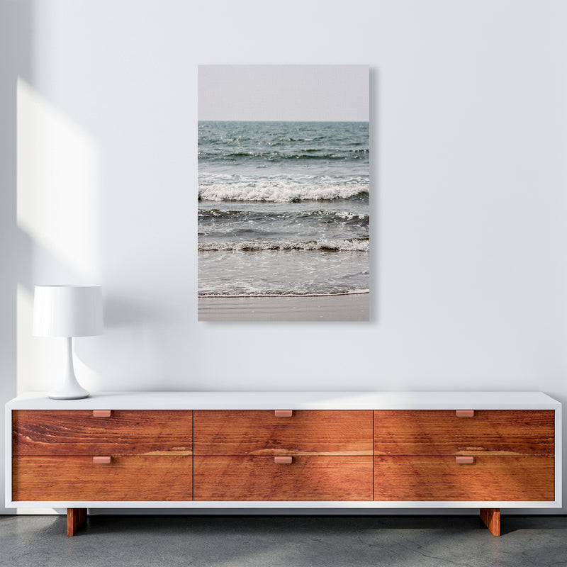 Blue Beach Waves Photography Print by Victoria Frost A1 Canvas