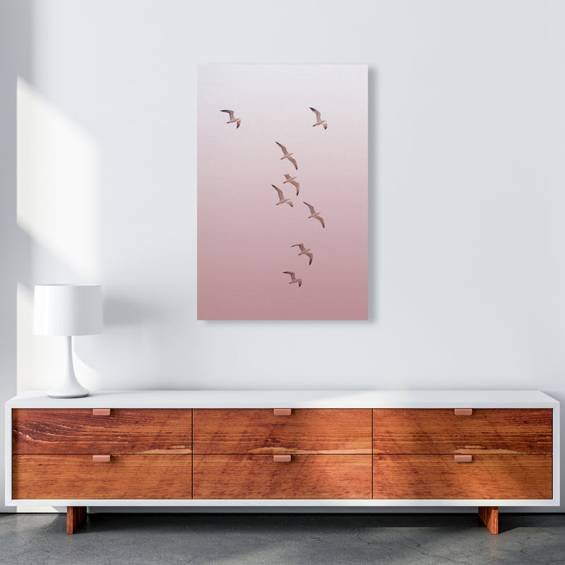 Birds in the Sky-pink Photography Print by Victoria Frost A1 Canvas