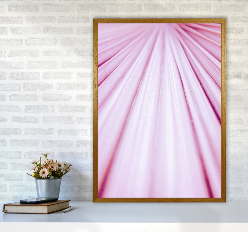Pink Palm Leaf Photography Print by Victoria Frost A1 Print Only