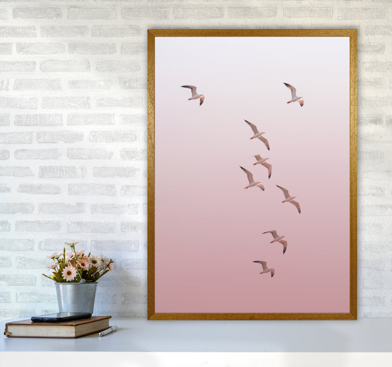 Birds in the Sky-pink Photography Print by Victoria Frost A1 Print Only
