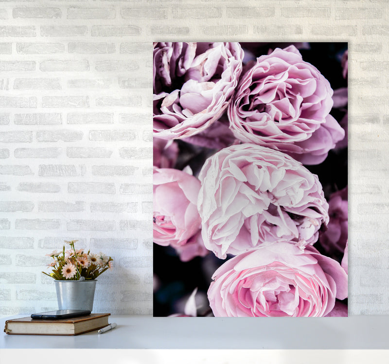 Pink Flowers I Photography Print by Victoria Frost A1 Black Frame