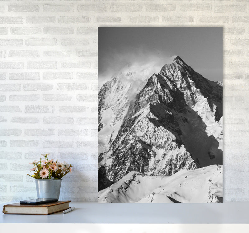 Mont Blanc Moutain Photography Print by Victoria Frost A1 Black Frame
