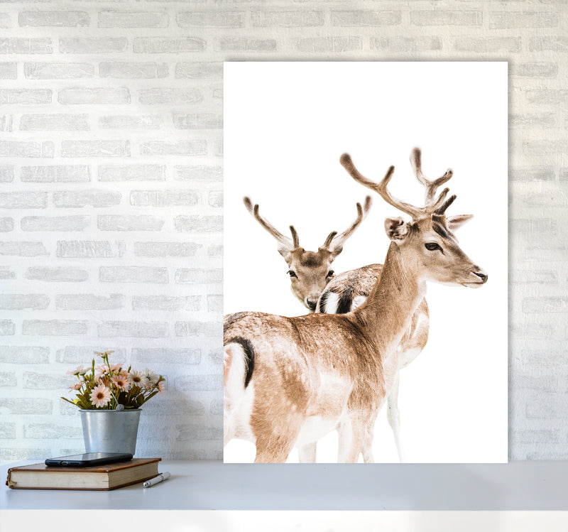 Deers II Photography Print by Victoria Frost A1 Black Frame