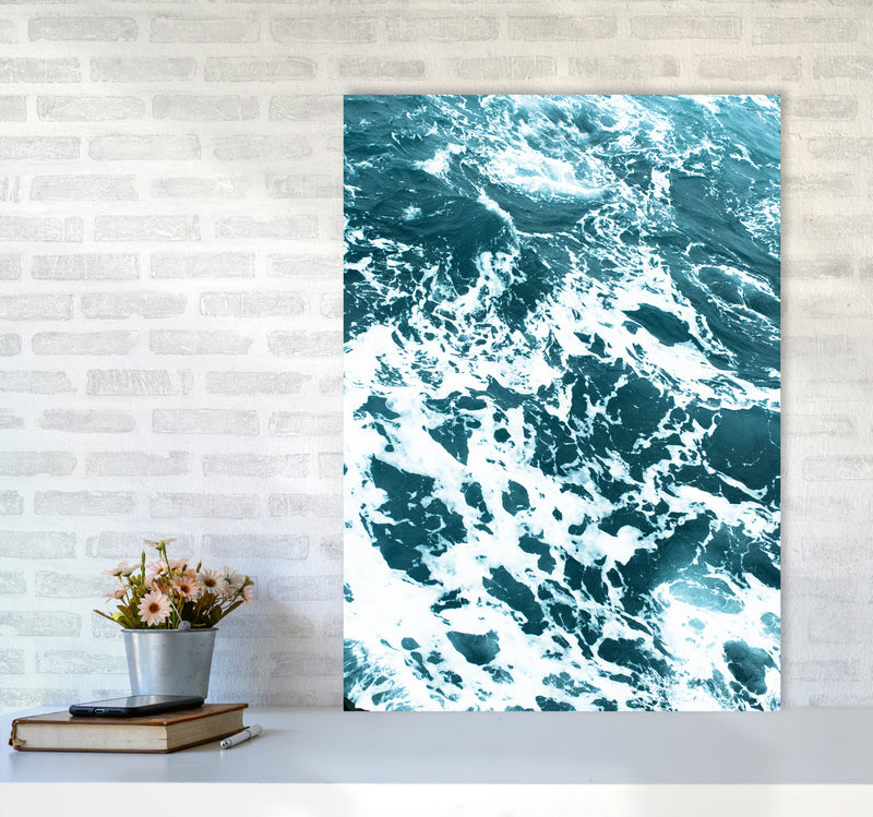 Blue Ocean Photography Print by Victoria Frost A1 Black Frame