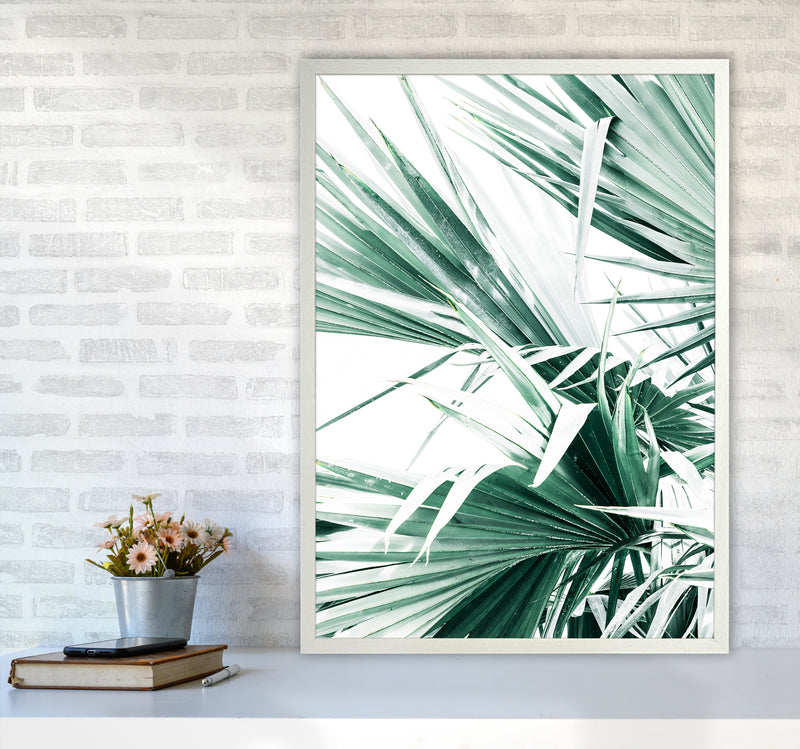 Palm Leaves II Photography Print by Victoria Frost A1 Oak Frame