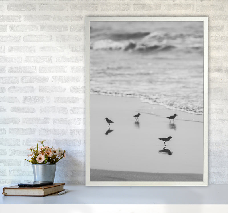 Beach Club Photography Print by Victoria Frost A1 Oak Frame