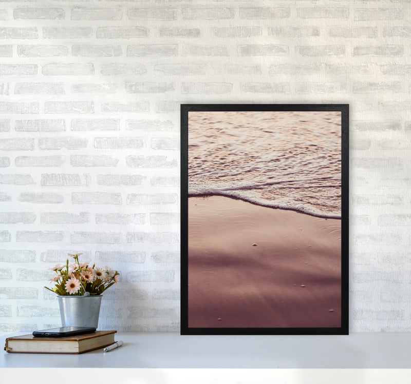 Sunset Waves Photography Print by Victoria Frost A2 White Frame