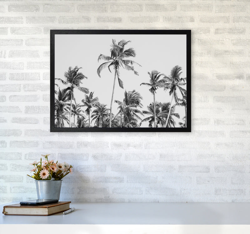 Palm Trees on the beach II Photography Print by Victoria Frost A2 White Frame