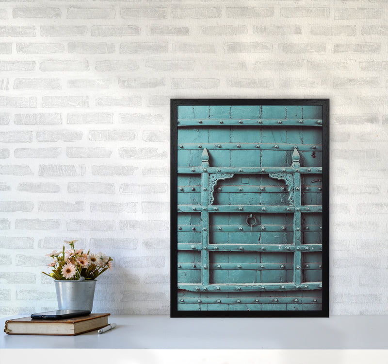Blue Door Photography Print by Victoria Frost A2 White Frame