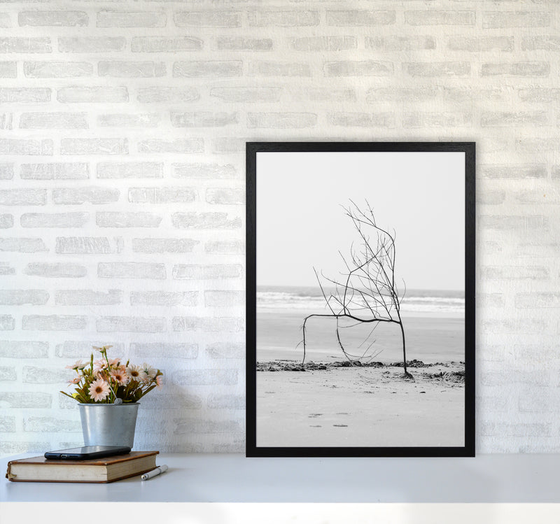 Beach Sculpture Photography Print by Victoria Frost A2 White Frame