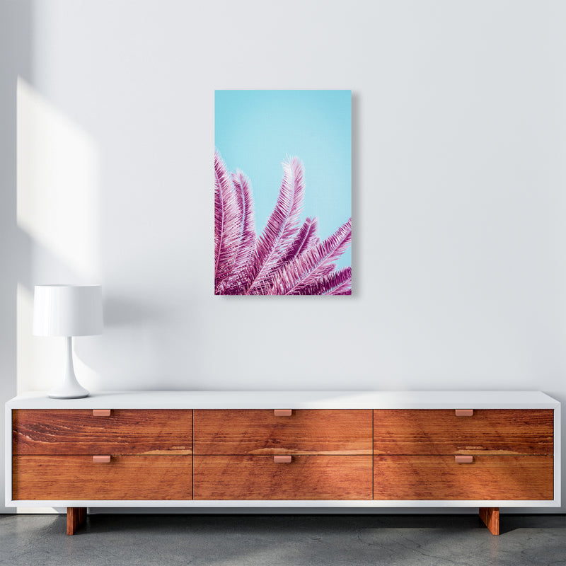 Pink Palm Trees Photography Print by Victoria Frost A2 Canvas