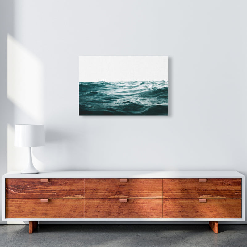 Blue Ocean Waves Photography Print by Victoria Frost A2 Canvas