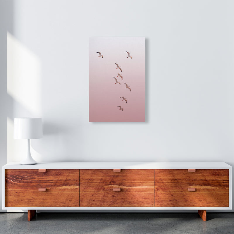 Birds in the Sky-pink Photography Print by Victoria Frost A2 Canvas