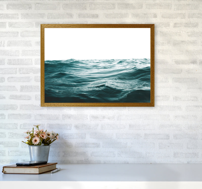 Blue Ocean Waves Photography Print by Victoria Frost A2 Print Only
