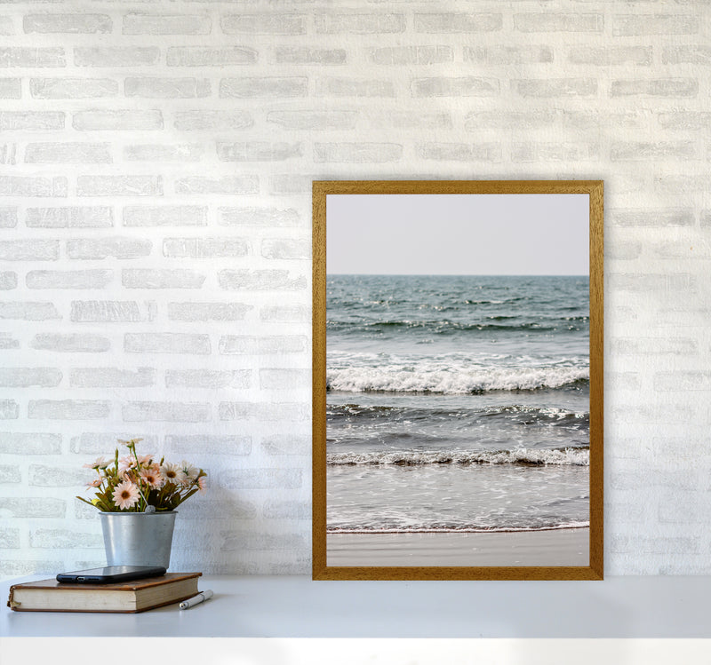 Blue Beach Waves Photography Print by Victoria Frost A2 Print Only