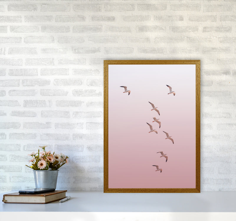 Birds in the Sky-pink Photography Print by Victoria Frost A2 Print Only