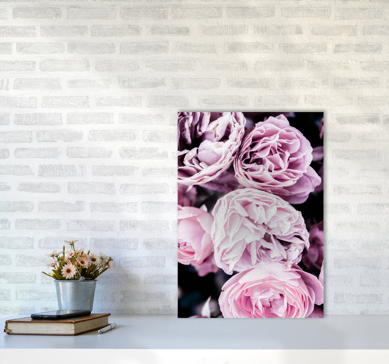 Pink Flowers I Photography Print by Victoria Frost A2 Black Frame