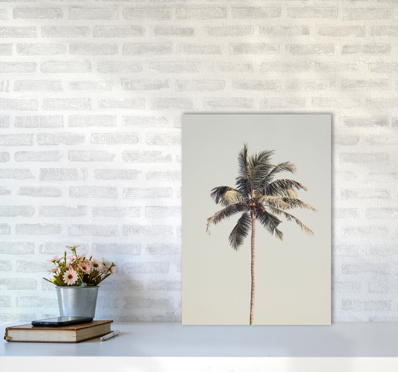 Palm tree by the beach Photography Print by Victoria Frost A2 Black Frame