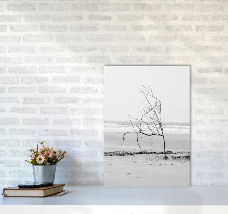 Beach Sculpture Photography Print by Victoria Frost A2 Black Frame