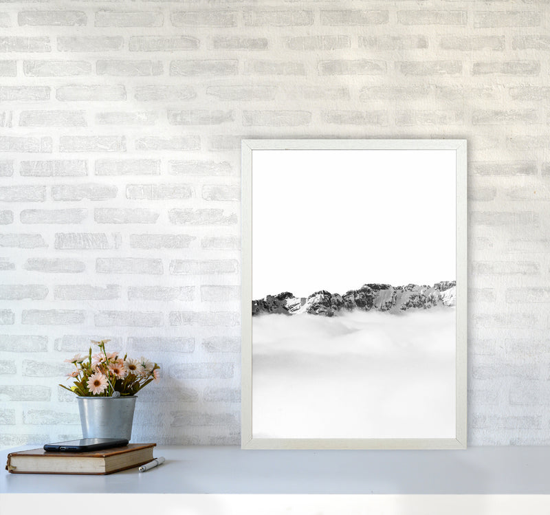 Mountains Divide Photography Print by Victoria Frost A2 Oak Frame