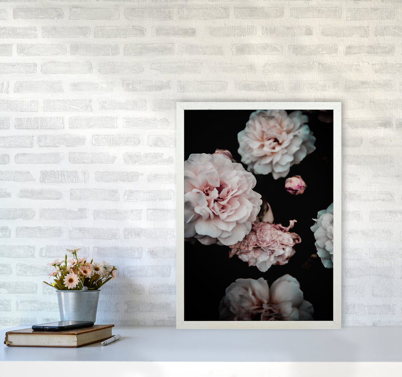 Crisp Pink Photography Print by Victoria Frost A2 Oak Frame