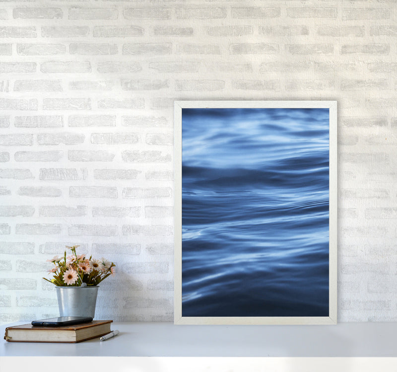 Calm Ocean Photography Print by Victoria Frost A2 Oak Frame