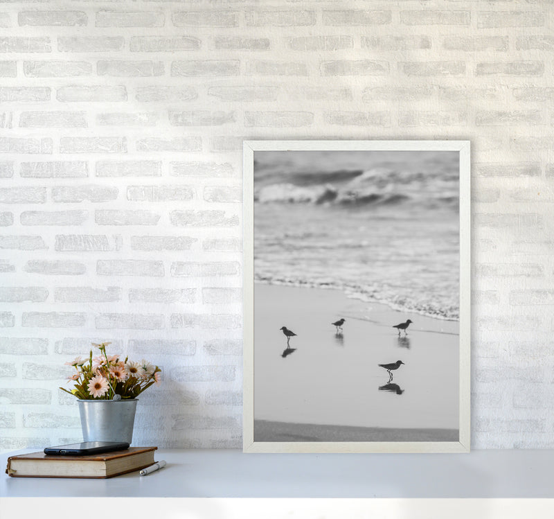 Beach Club Photography Print by Victoria Frost A2 Oak Frame
