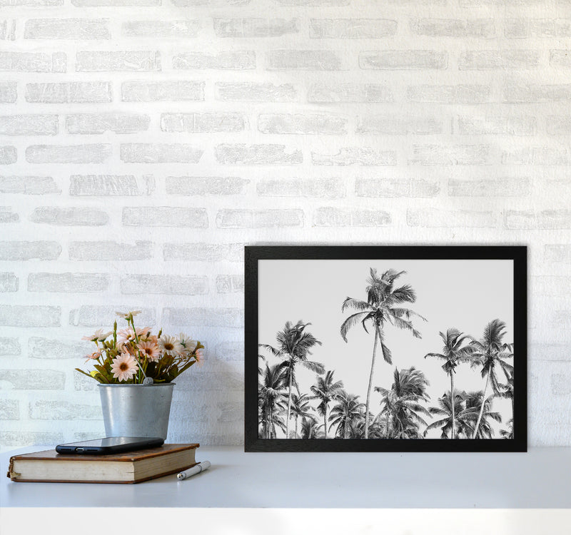 Palm Trees on the beach II Photography Print by Victoria Frost A3 White Frame