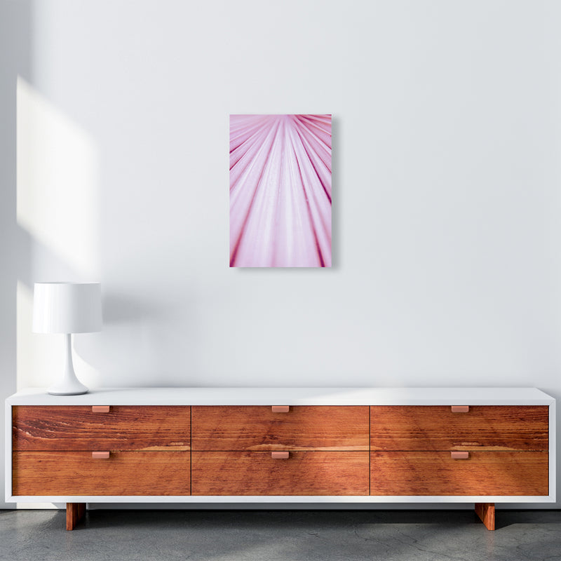 Pink Palm Leaf Photography Print by Victoria Frost A3 Canvas