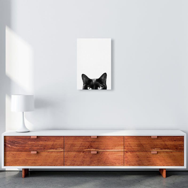 Black Cat Photography Print by Victoria Frost A3 Canvas