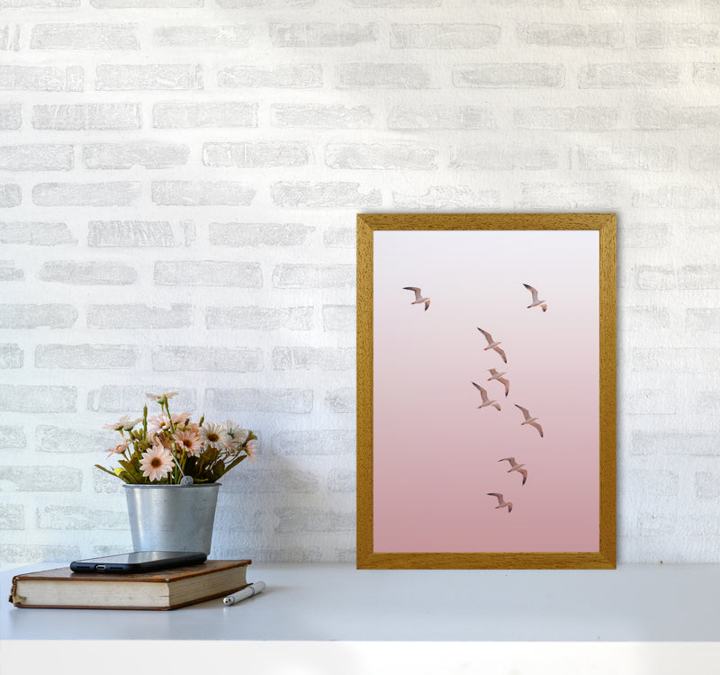 Birds in the Sky-pink Photography Print by Victoria Frost A3 Print Only