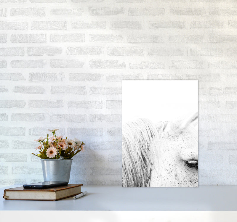 White Horse II Photography Print by Victoria Frost A3 Black Frame