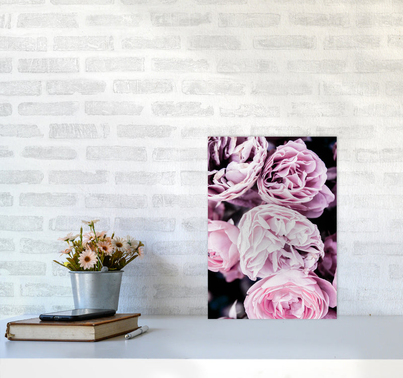 Pink Flowers I Photography Print by Victoria Frost A3 Black Frame