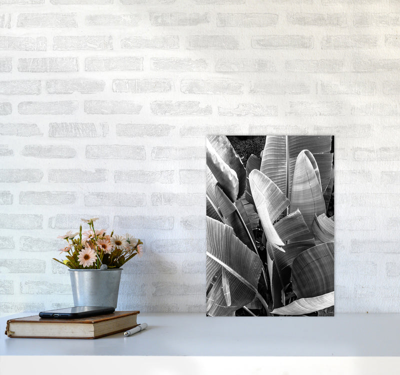 Palms Leafs Photography Print by Victoria Frost A3 Black Frame