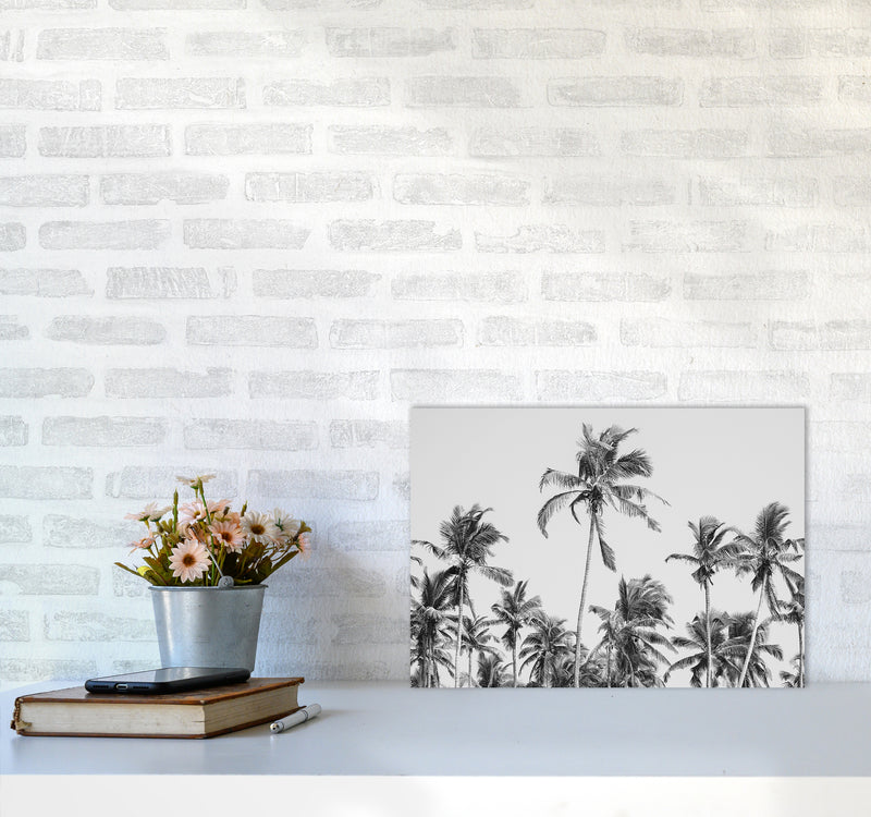 Palm Trees on the beach II Photography Print by Victoria Frost A3 Black Frame