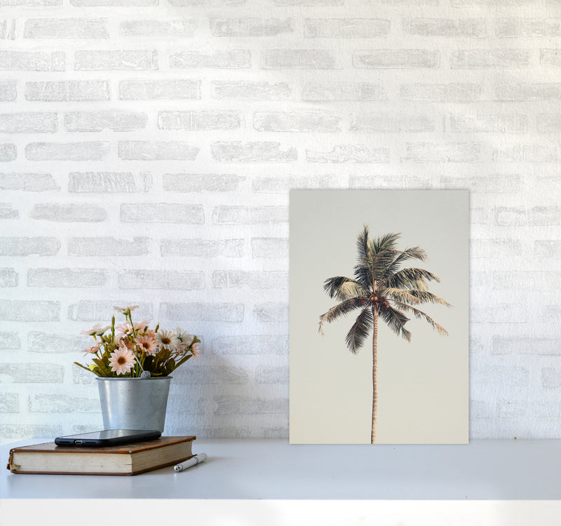 Palm tree by the beach Photography Print by Victoria Frost A3 Black Frame