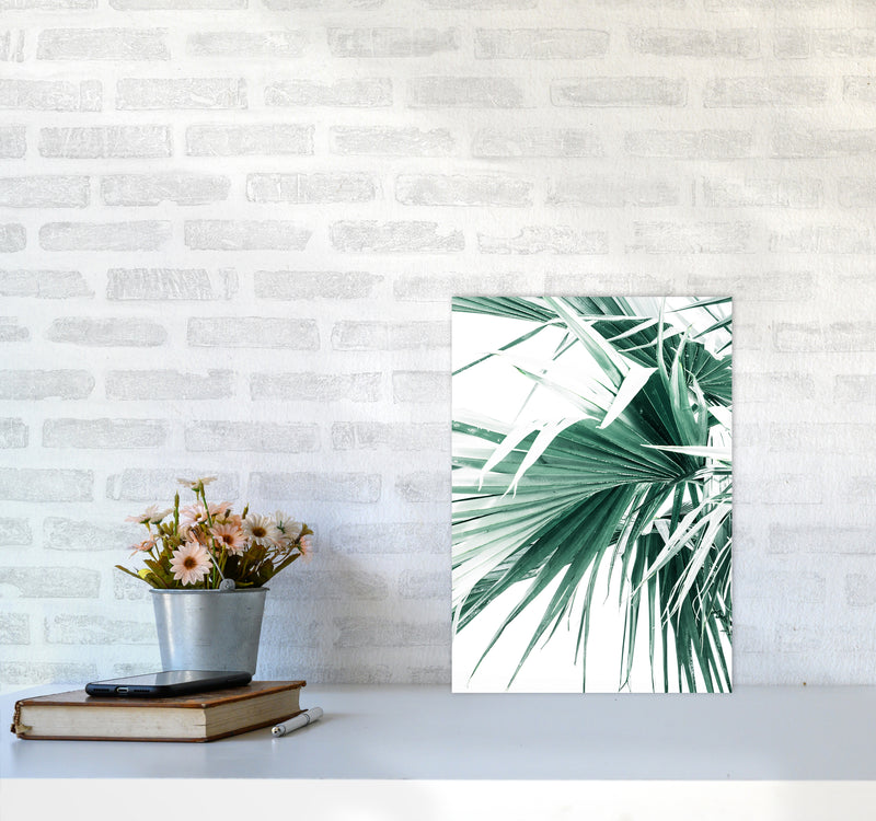 Palm Leaves Photography Print by Victoria Frost A3 Black Frame