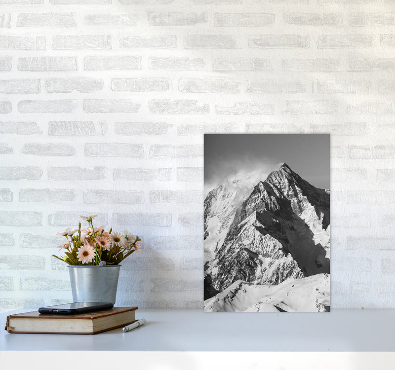 Mont Blanc Moutain Photography Print by Victoria Frost A3 Black Frame