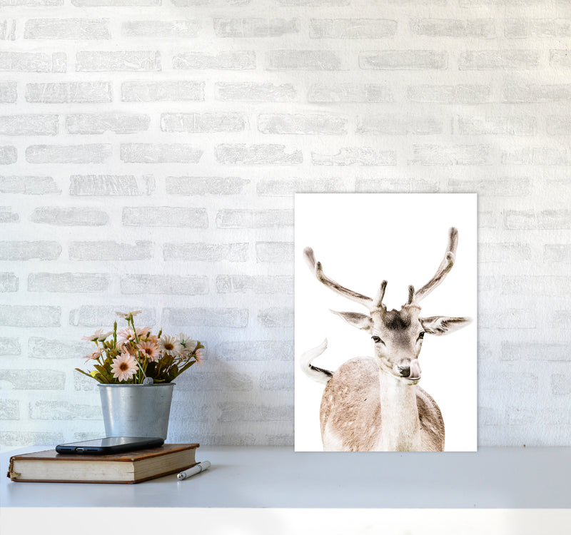 Deer I Photography Print by Victoria Frost A3 Black Frame