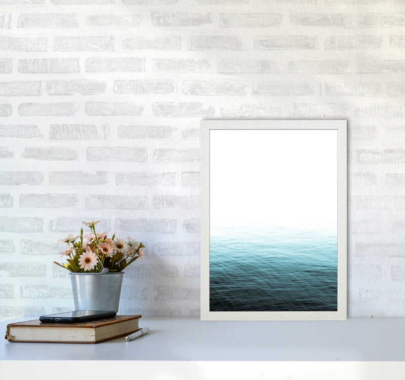 Vast Blue Ocean Photography Print by Victoria Frost A3 Oak Frame
